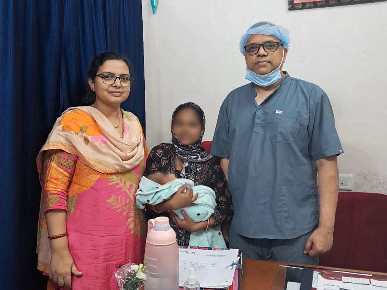 Counseling session with patients